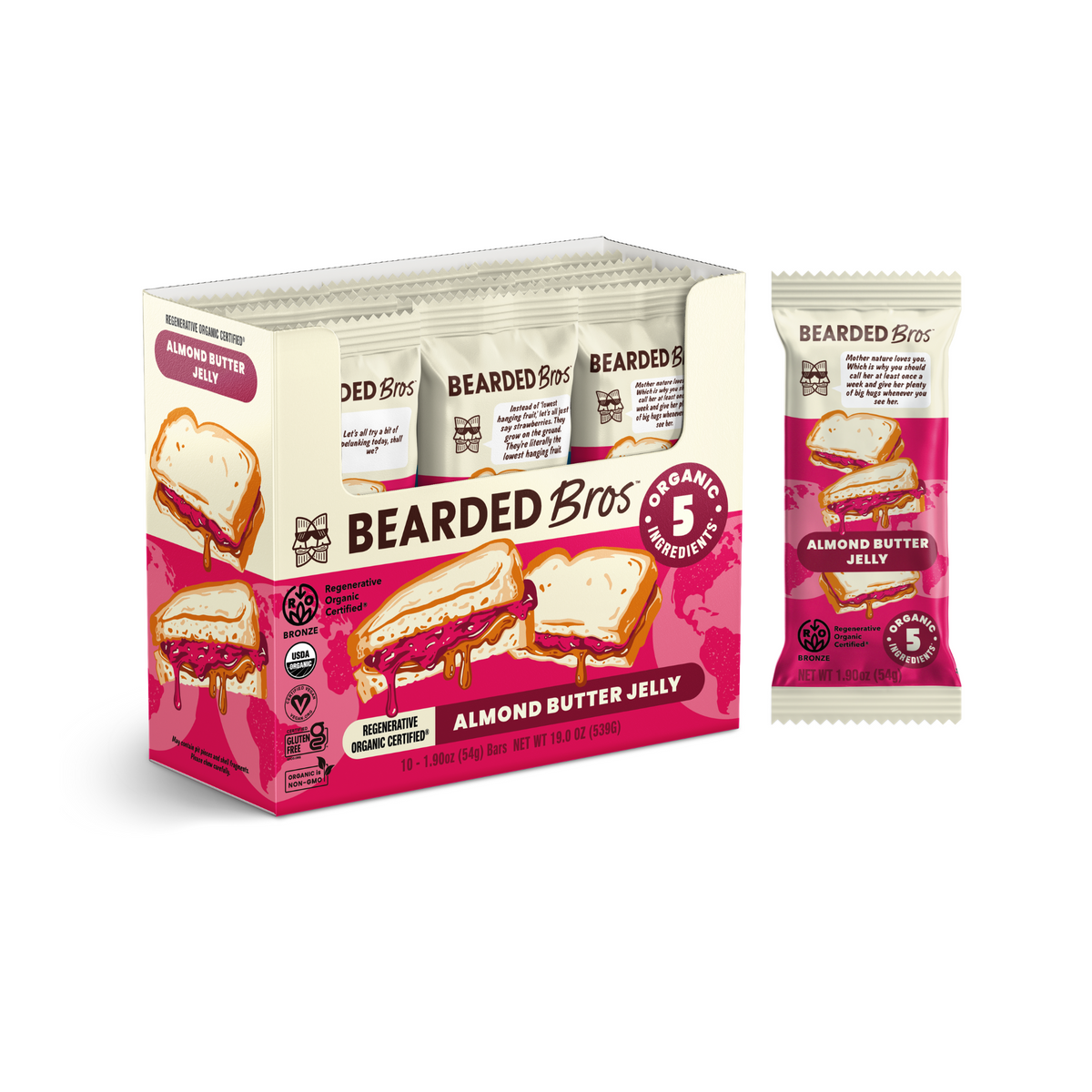 Almond Butter Jelly Regenerative Organic Certified® – Bearded Brothers