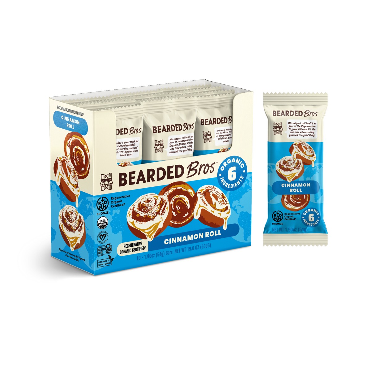 F＆M ヒースローブレンド 250g、アルビオン125gパウチ、セントパンクラス Cinnamon Roll Regenerative Organic Certified® – Bearded Brothers