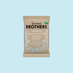 Bearded Brothers almond butter vanilla bar on a plain background.