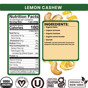 Lemon Cashew Bar