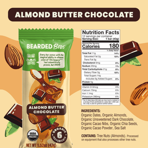 Almond Butter Chocolate 36 Pack - Bearded Brothers