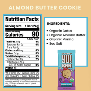 Almond Butter Cookie Boogie Yumster Yo! Regenerative Organic Certified® - 25 Pack - Bearded Brothers