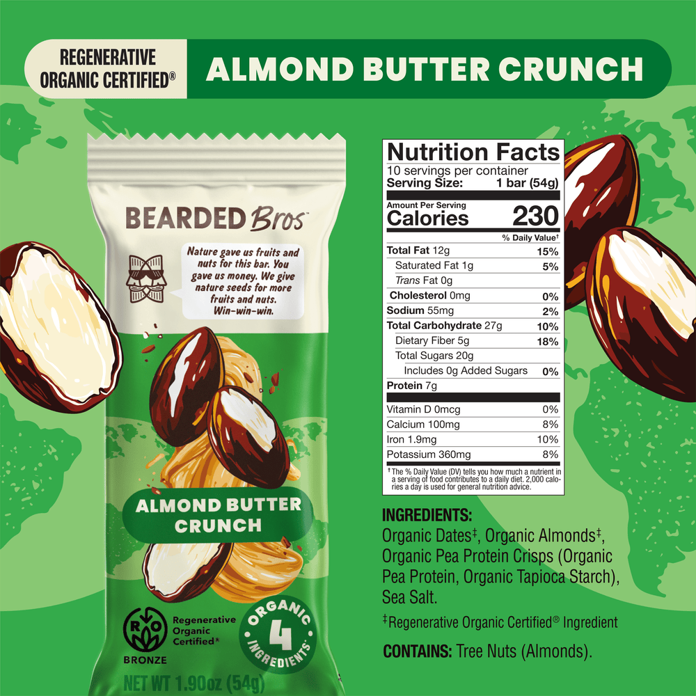 Almond Butter Crunch Regenerative Organic Certified® - Bearded Brothers