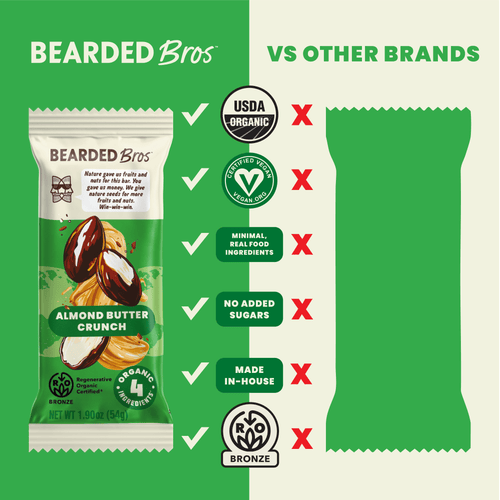 Almond Butter Crunch Regenerative Organic Certified® - 30 Pack - Bearded Brothers
