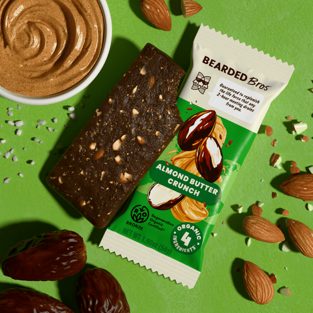 Almond Butter Crunch Regenerative Organic Certified® - 30 Pack - Bearded Brothers