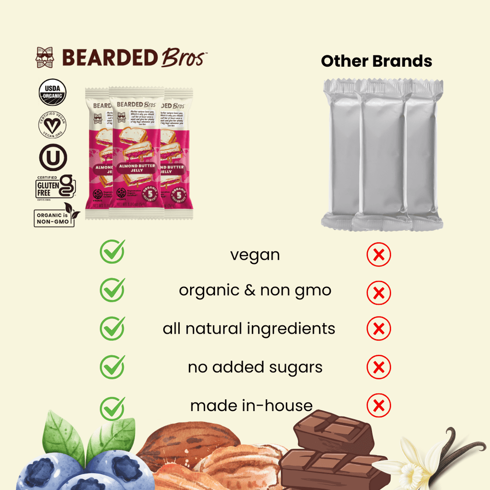 Almond Butter Jelly Regenerative Organic Certified® - 10 pack - Bearded Brothers