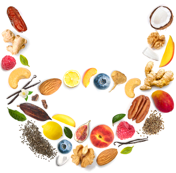 Bearded Brothers Organic Energy Bars Changing Fruit Beard Logo. Certified USDA organic, vegan, gluten-free, soy-free, kosher, low glycemic, and date-based. Consisting of Bearded Brother's Organic Ingredients.