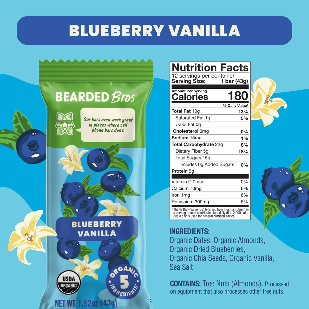 Blueberry Vanilla 36 Pack - Bearded Brothers