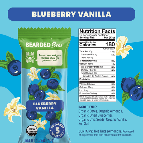 Blueberry Vanilla 36 Pack - Bearded Brothers