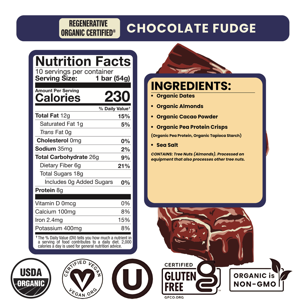 Chocolate Fudge Regenerative Organic Certified® - 10 Pack - Bearded Brothers