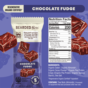 Chocolate Fudge Regenerative Organic Certified® - 30 Pack - Bearded Brothers