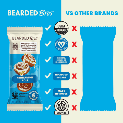 Cinnamon Roll Regenerative Organic Certified® - 30 pack - Bearded Brothers