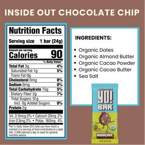 Inside Out Choco Chip Yumster Yo! Regenerative Organic Certified® - 25 Pack - Bearded Brothers