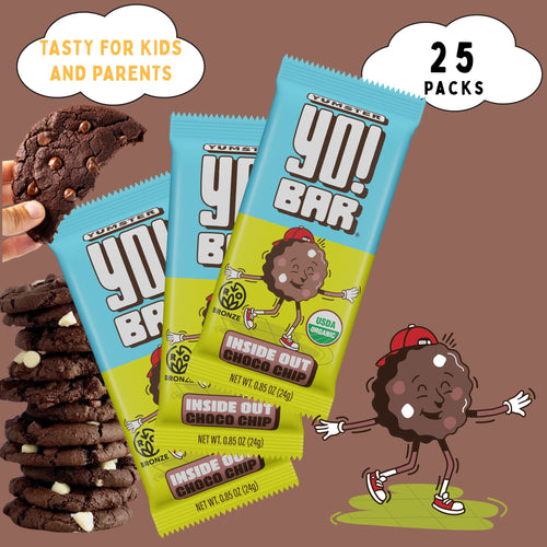 Inside Out Choco Chip Yumster Yo! Regenerative Organic Certified® - 25 Pack - Bearded Brothers