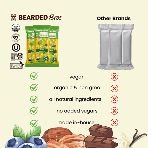 Luscious Lemon Cashew Bar - Bearded Brothers