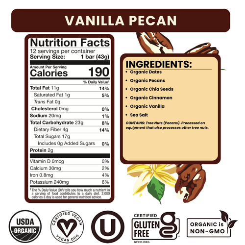 Vanilla Pecan Bar - Bearded Brothers