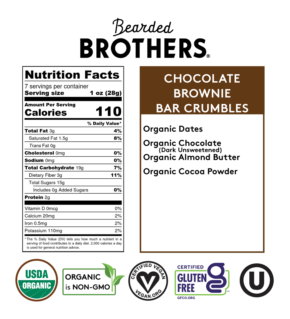 Chocolate Brownie Yo! Bar Crumbles - Bearded Brothers