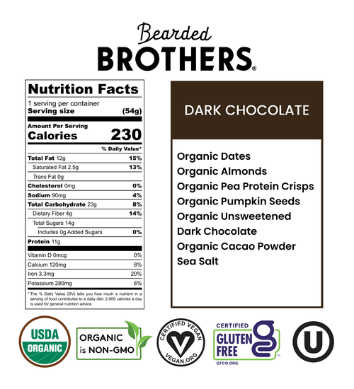 Decadent Dark Chocolate 10 Pack - Bearded Brothers