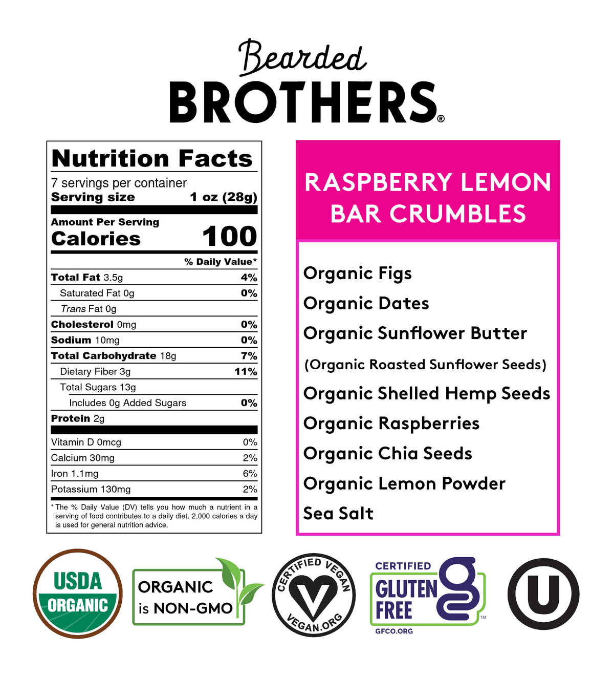 Radical Raspberry Lemon Bar Crumbles - Bearded Brothers